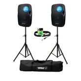 Evolution Audio RZ10A V3 Active Speaker (Pair) with Stands + Cables